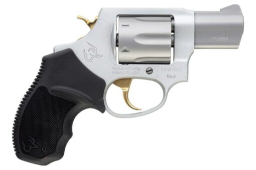 Taurus 856 Ultra Lite 38 Special Stainless Revolver with Gold Accents