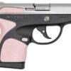 Taurus Spectrum .380 Black/Stainless Pistol with Pink Grips