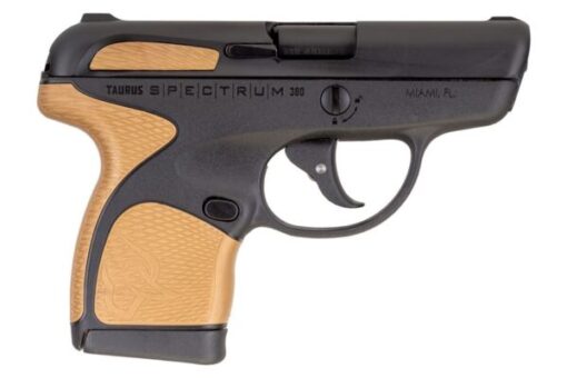 Taurus Spectrum 380 ACP Black Carry Conceal Pistol with Burnt Bronze Grips
