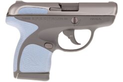 Taurus Spectrum 380 Auto Stainless Steel Slide/Gray Frame with Serenity Blue Grips